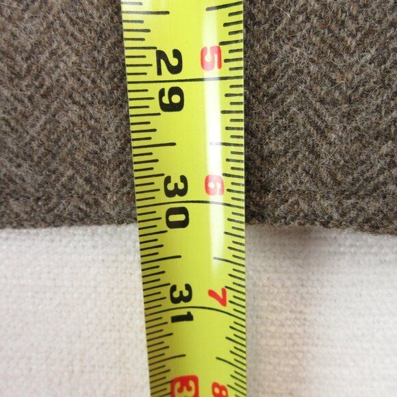 Daniel Cremieux Reversible Alpaca Wool herringbone Coat Size L Muted Light Brown - Picture 9 of 11